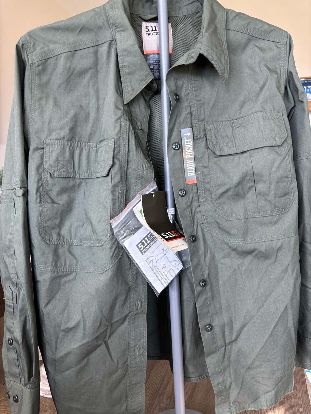 5.11 Tactical Women's Taclite Pro Long Sleeve Shirt Green Medium